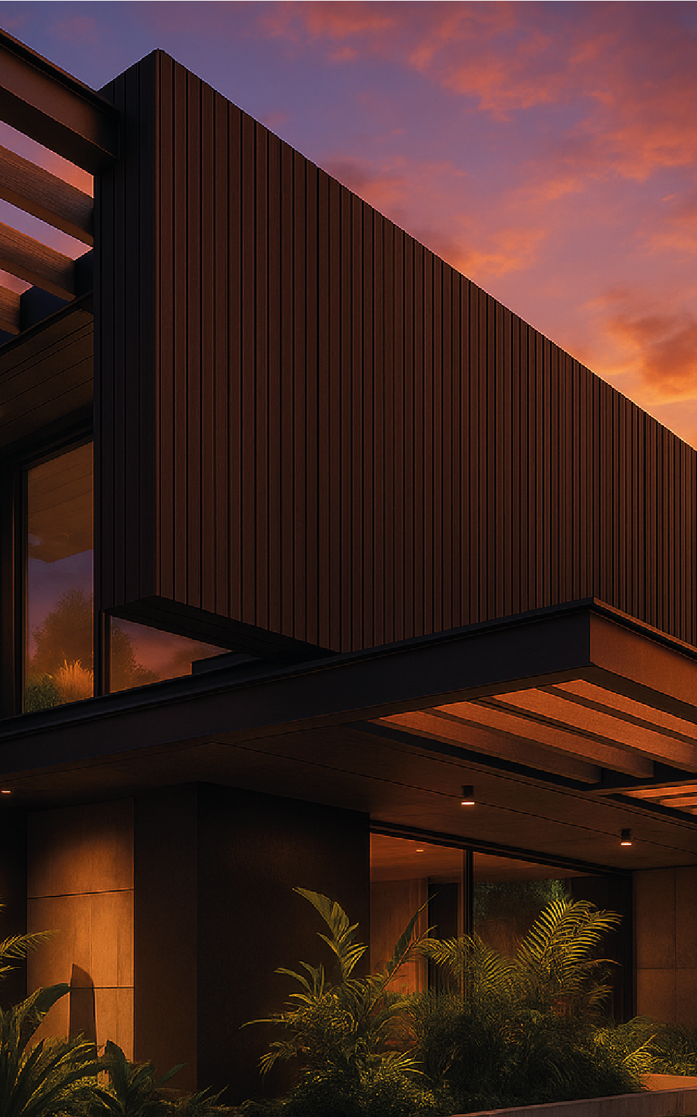 Lambrin Exterior Peralte Bajo Café/Black 290 cm
