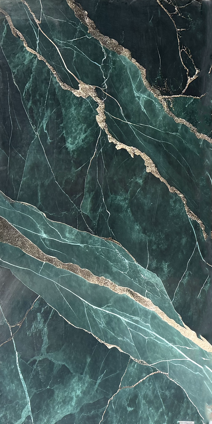 Placa decorativa continua Esmeralda Gold | 3.66 x 2.44 mts