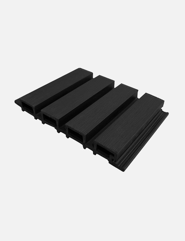 Lambrin Exterior Peralte Alto Negro 290 cm | Caja 5 pzs