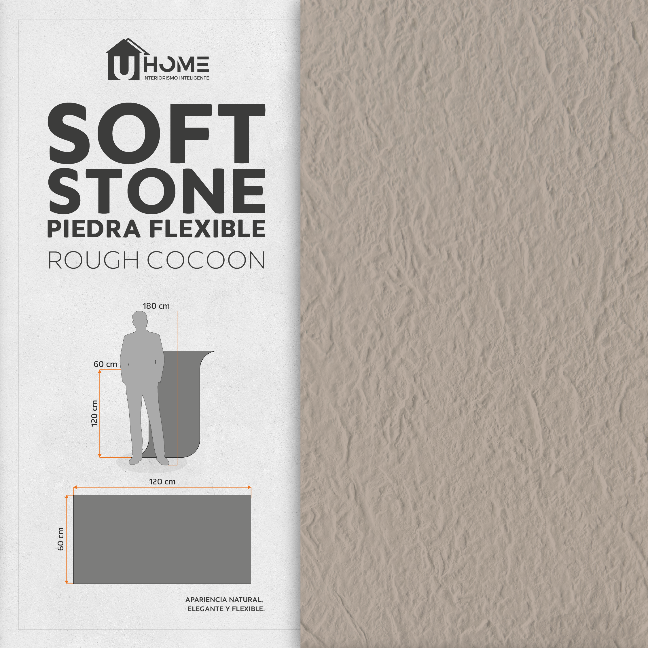 Piedra Flexible Rough Cocoon | Pack 4