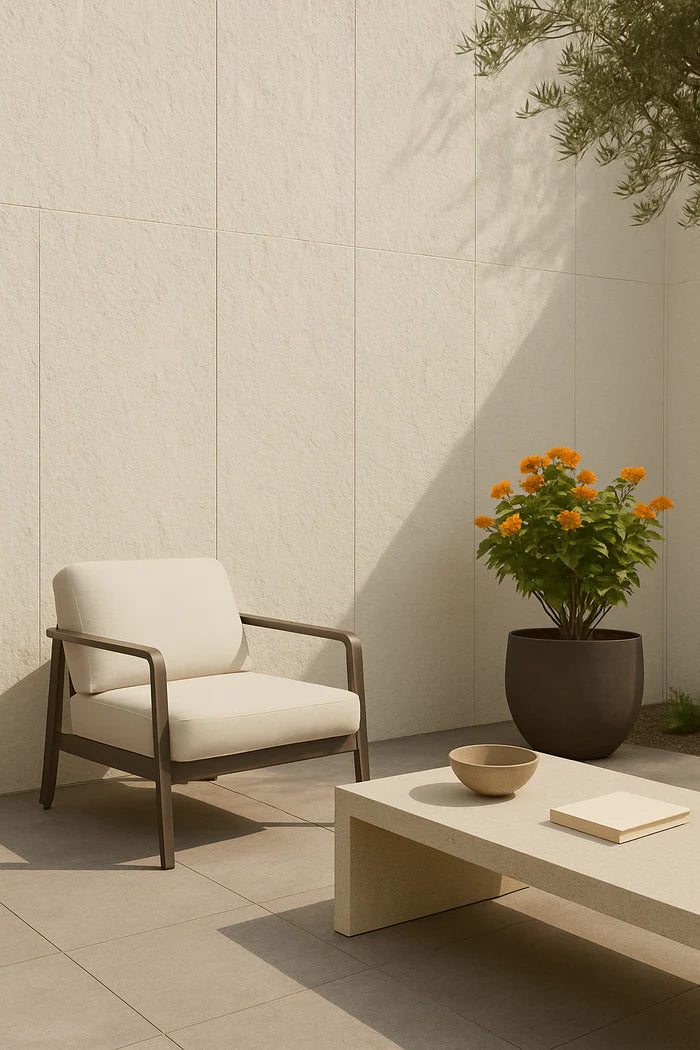 Piedra Flexible Rough Off White | Pack 4