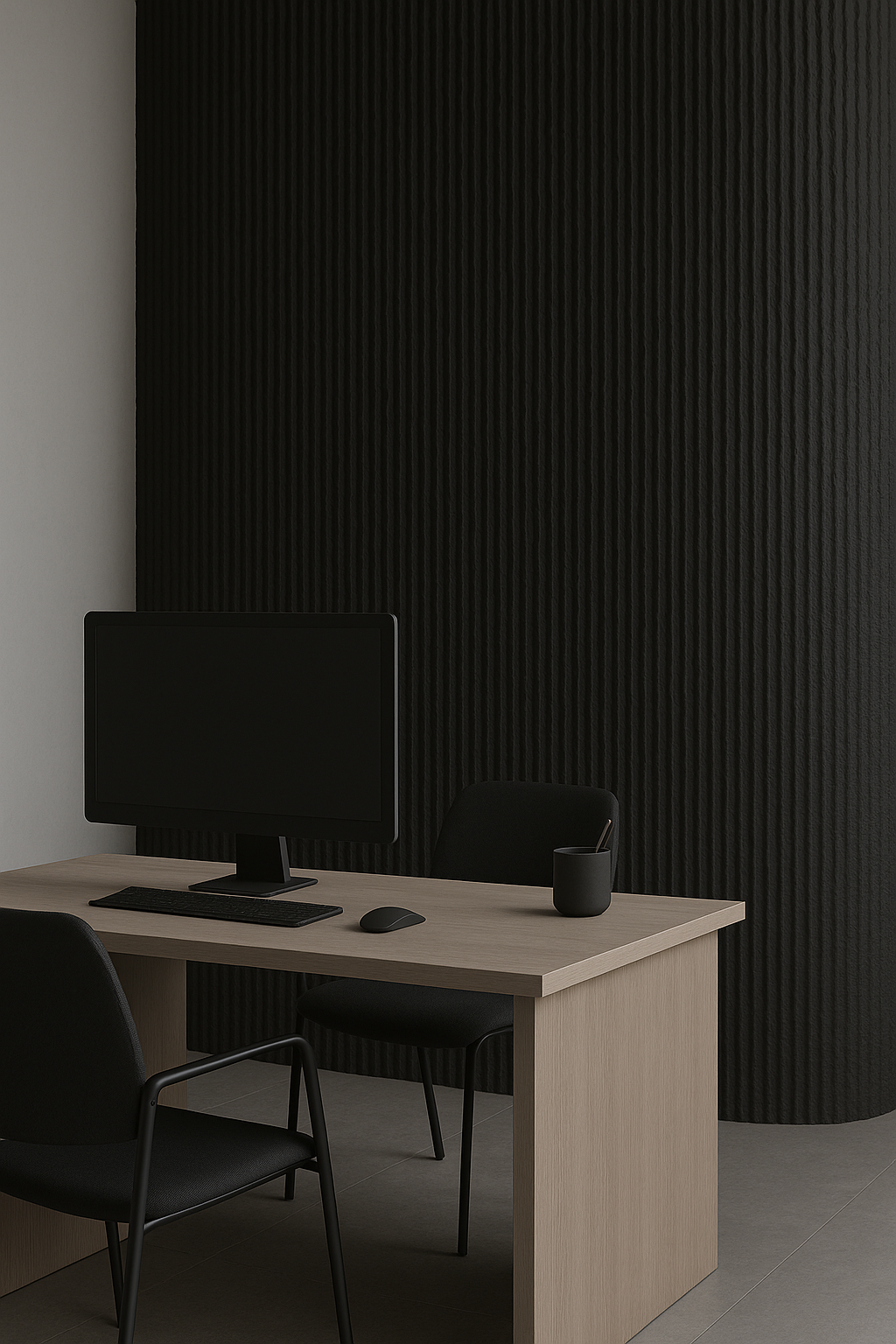 Piedra Flexible Rounline Black | Caja 12 Piezas 60 x 120 cm