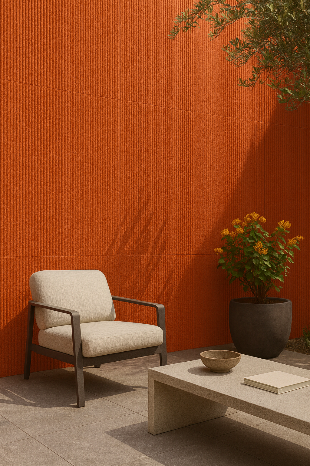 Piedra Flexible Rounline Brick Red | Caja 12 Piezas 60 x 120 cm