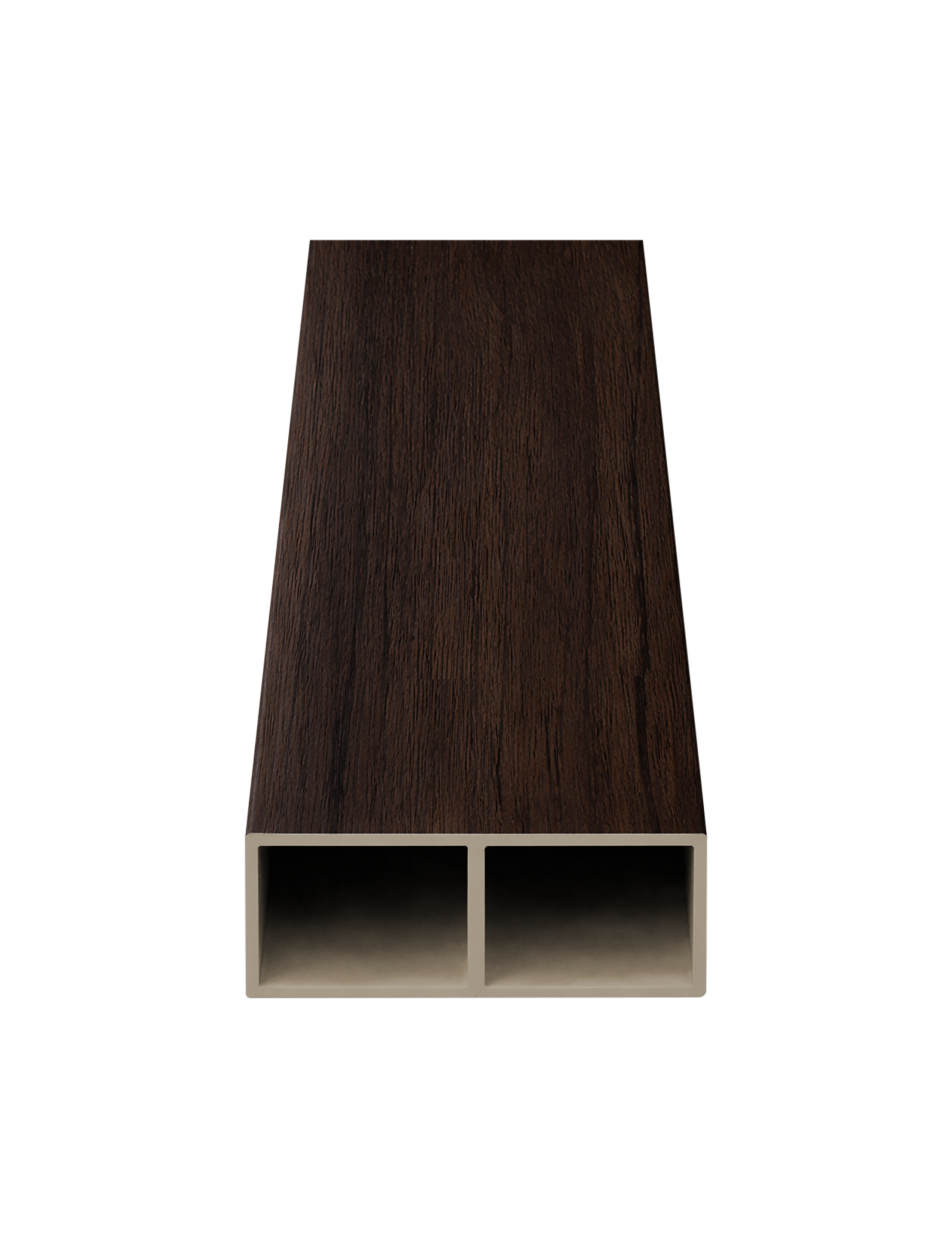 Viga Interior WPC - Caja 10 piezas | Nogal Dark