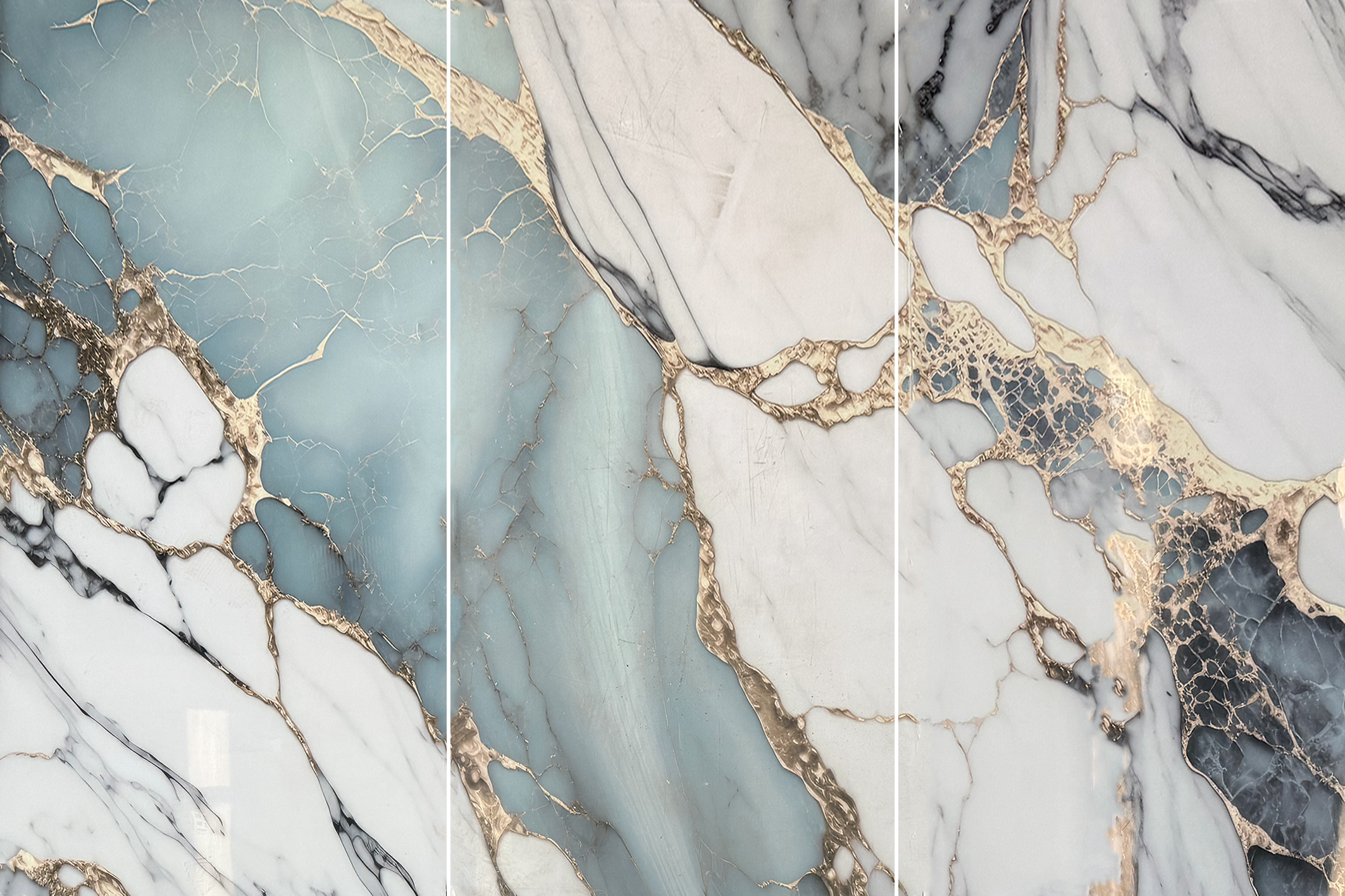 Placa decorativa continua Aqua Gold | 3.66 x 2.44 mts