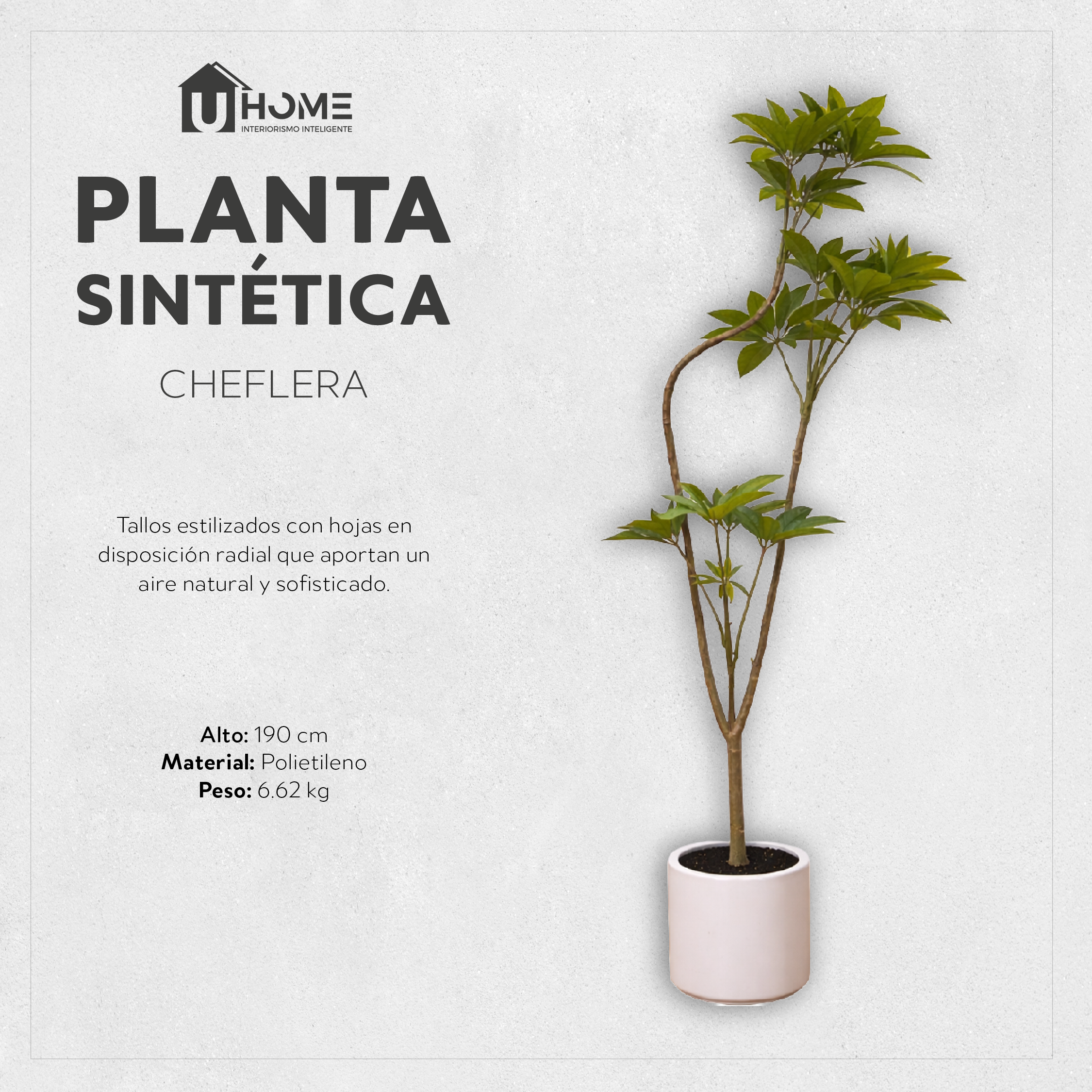 Planta Sintética Cheflera 190 cm