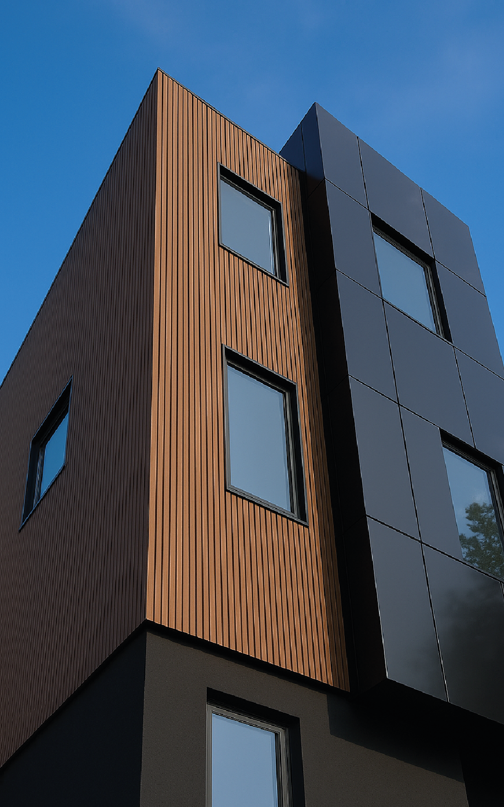 Lambrín Exterior Peralte Alto Café 290 cm