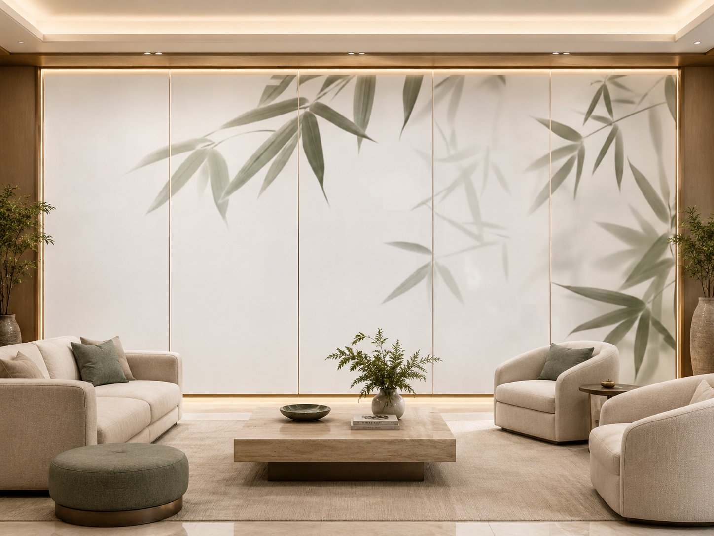 5 piezas Placa Ice Bamboo Bambusa - Hoja 120x240
