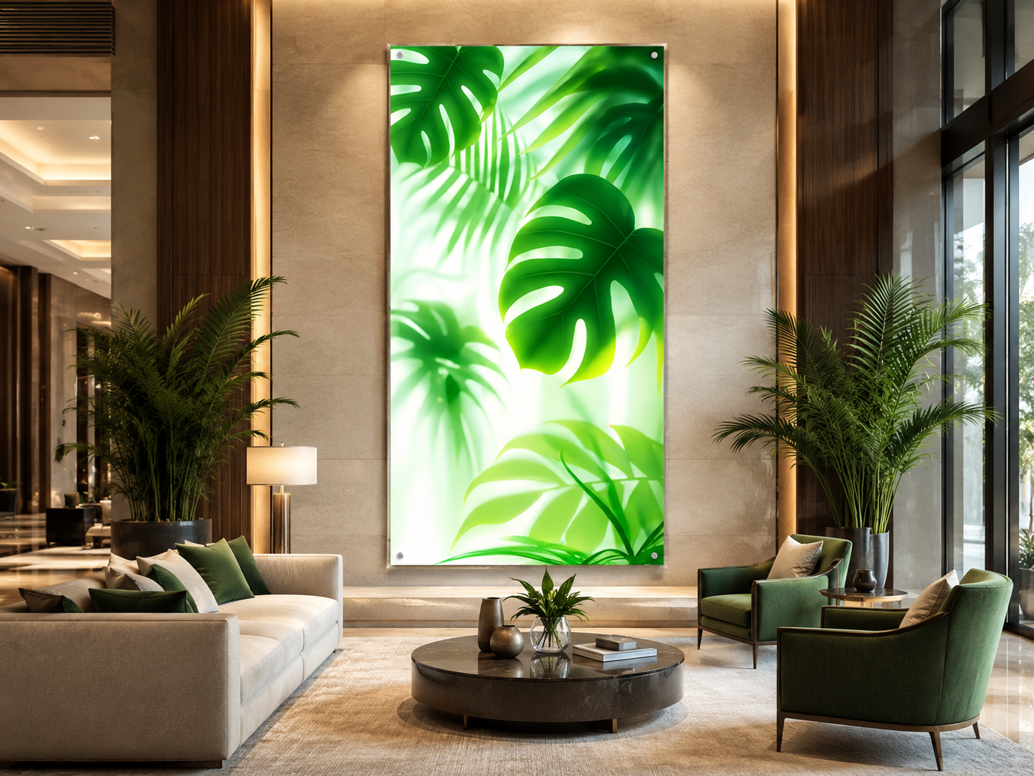 Placa Ice Monstera Deliciosa - Hoja120x240