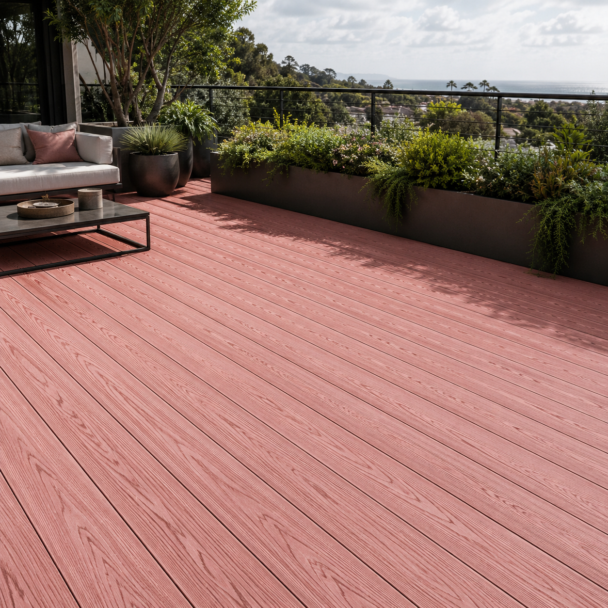 Piso Deck WPC Red Wood | Caja 5 Pzas