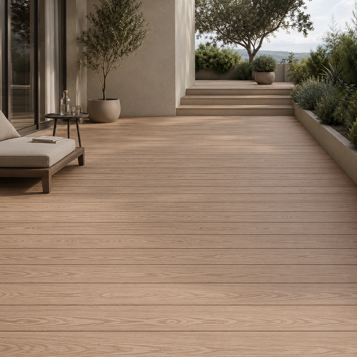 Piso Deck WPC Teca | Caja 5 Pzas