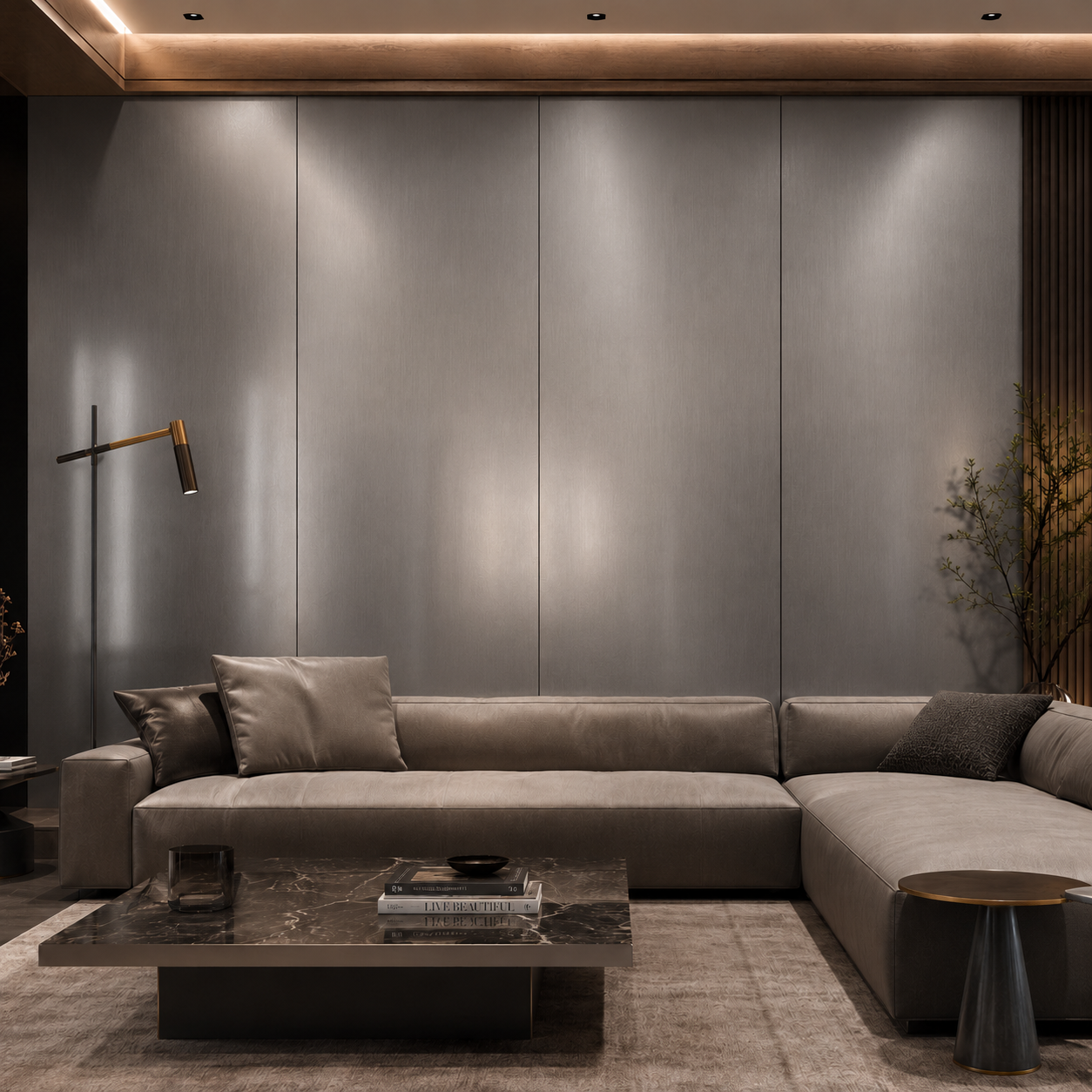 Placa Bamboo Dark Grey - Hoja 1.22 x 2.44