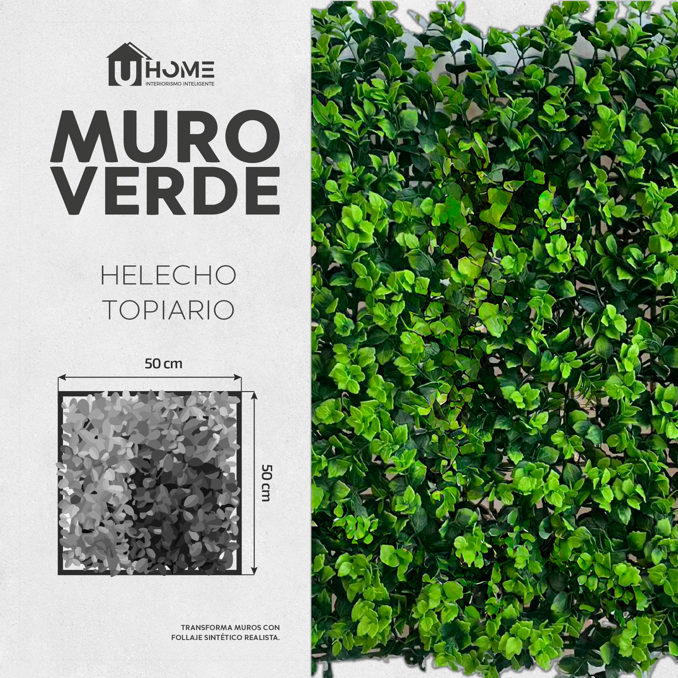 Muro Verde Helecho Topiario Chico