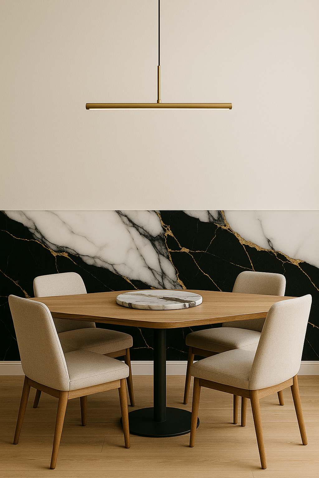 Placa decorativa Milano Gold - Hoja 1.22 x 2.44
