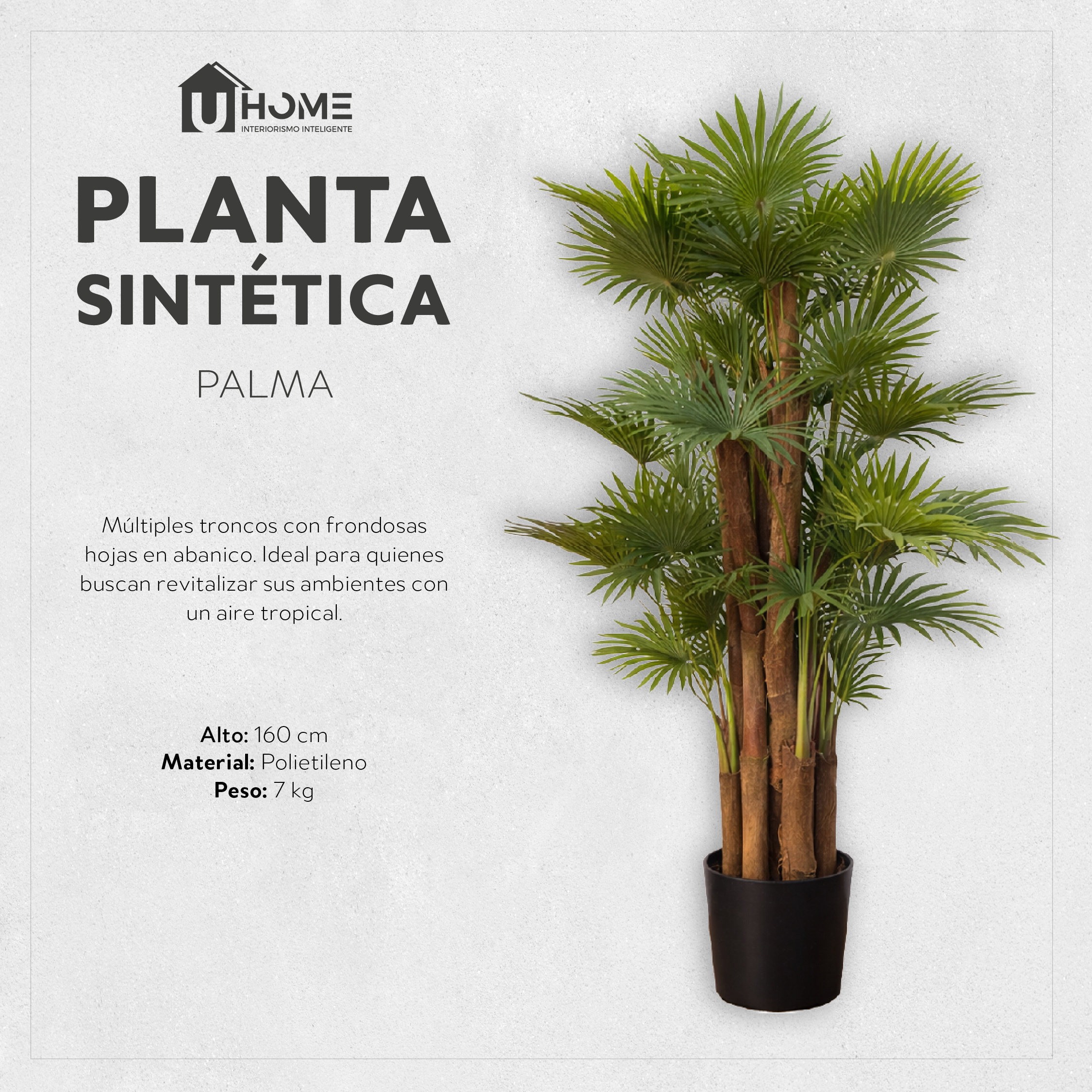 Planta Sintética Palma 160 cm