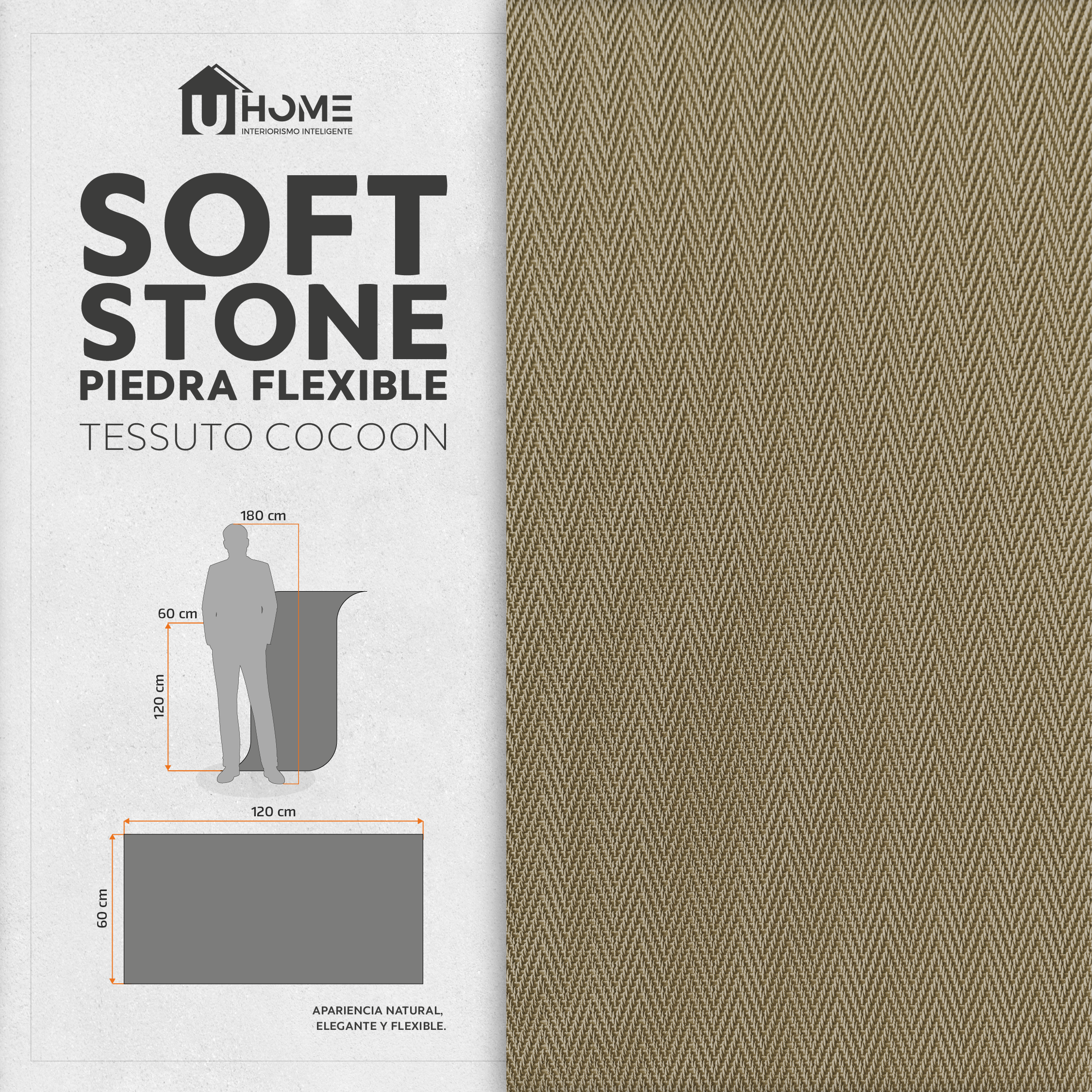 Piedra Flexible Tessuto Cocoon | Pack 4