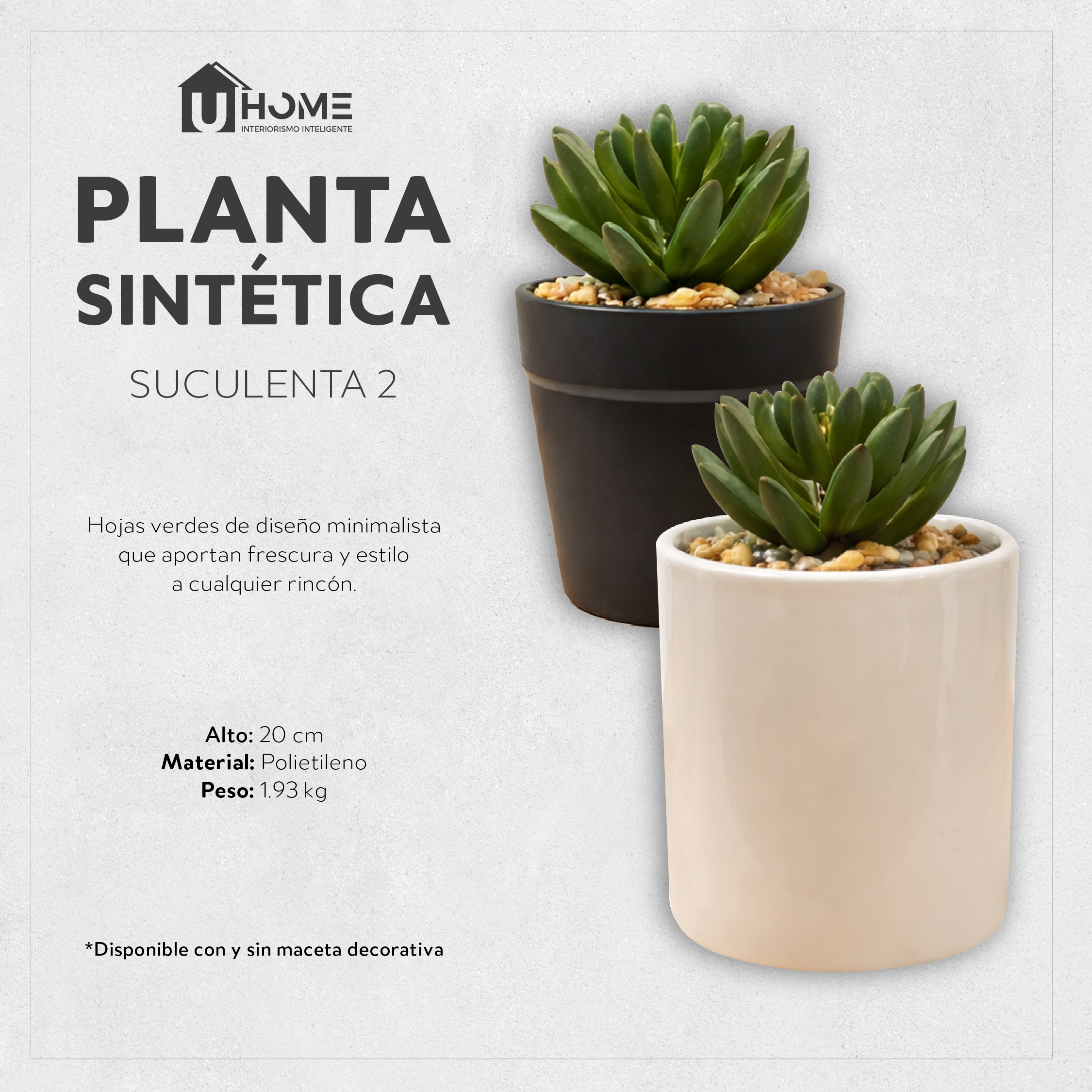 Planta Sintética Suculenta 2