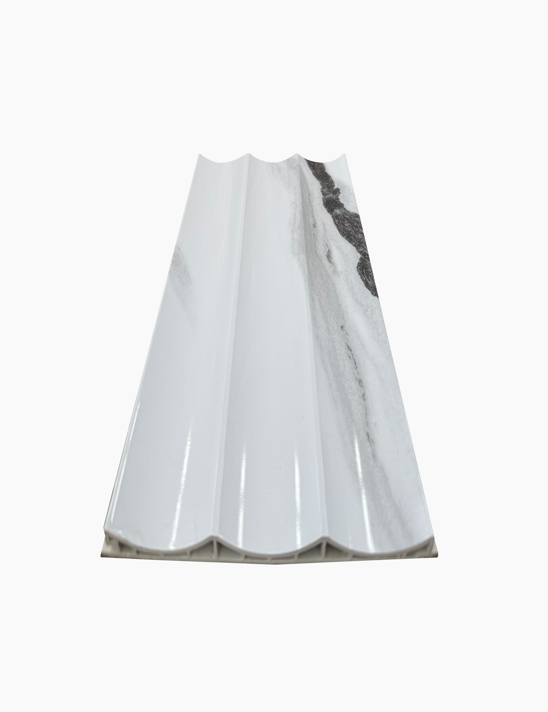 Lambrín Interior Wavy Mármol Calacatta | 295 x 22 cm