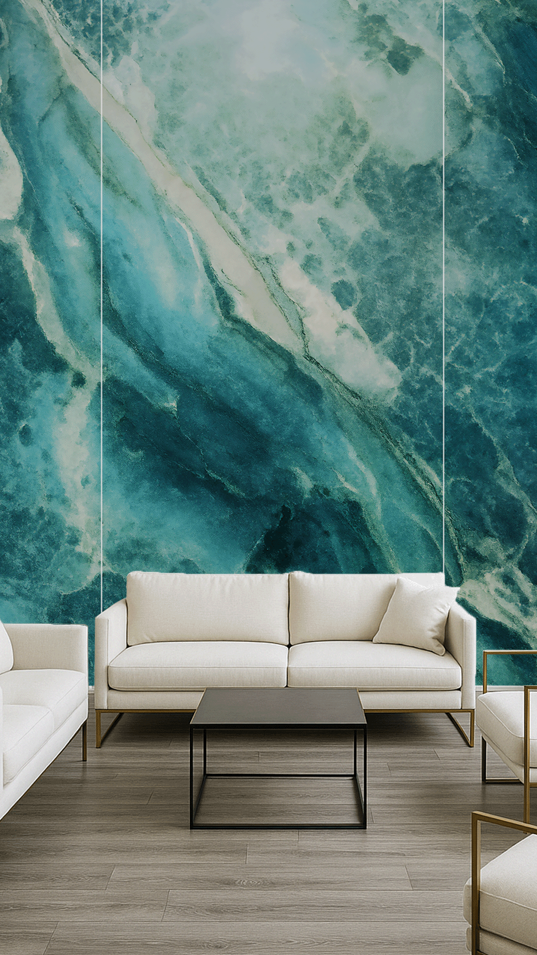 Placa decorativa continua Ocean Abstract | 3.66 x 2.44 mts