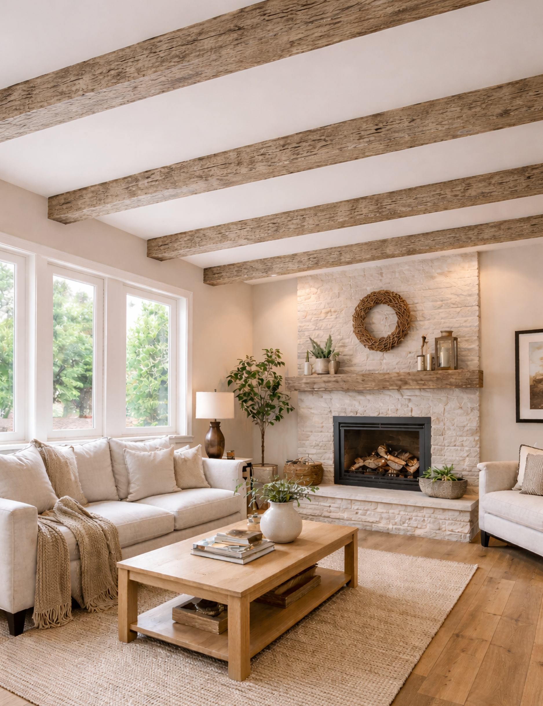 Viga PU Cortex - 1 pieza | Rustic Pino